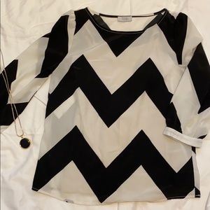 Tobi chevron blouse